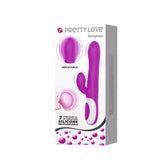Pretty Love - Dempsey Inflatable Rabbit Vibrator (Purple) PL1137 CherryAffairs