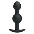 Pretty Love - Heavy Balls Silicone Butt Plug (Black) PL1130 CherryAffairs