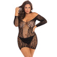 Rene Rofe - Demure Long Sleeve Mini Dress Costume CherryAffairs