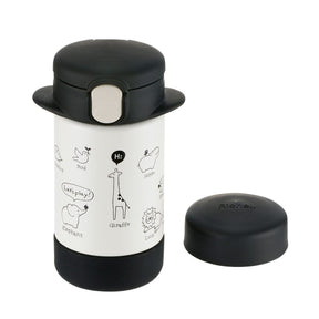 Richell - 2 Way Stainless Steel Slim Water Bottle Mug Tumblr  Black 4945680200158 Baby Water Bottle