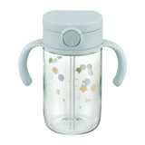 Richell - Axstars Baby Straw Cup Clear Tritan Training Water Bottle Mug  Light Blue 4945680204453 Baby Water Bottle
