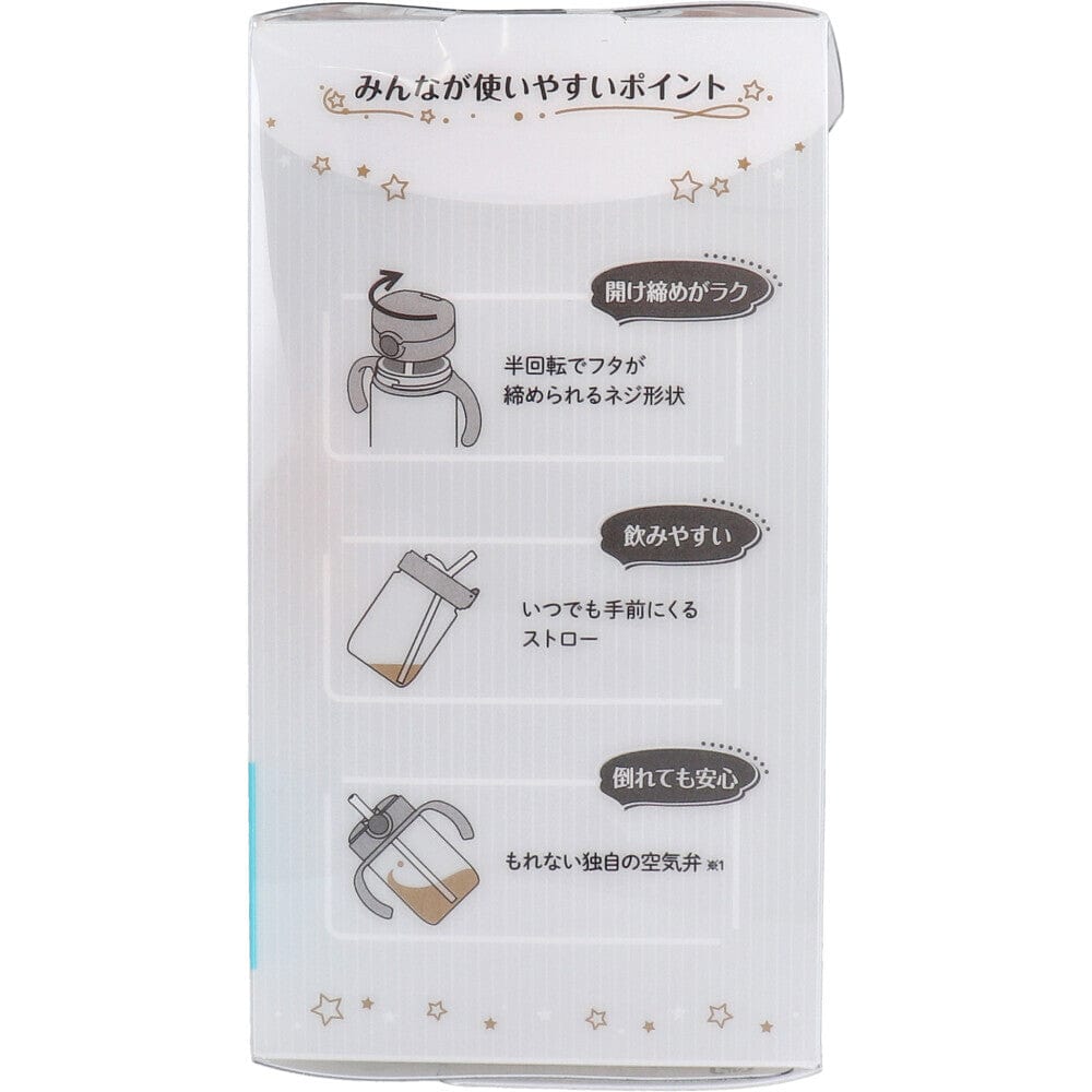 Richell - Axstars Baby Straw Cup Clear Tritan Training Water Bottle Mug    Baby Water Bottle