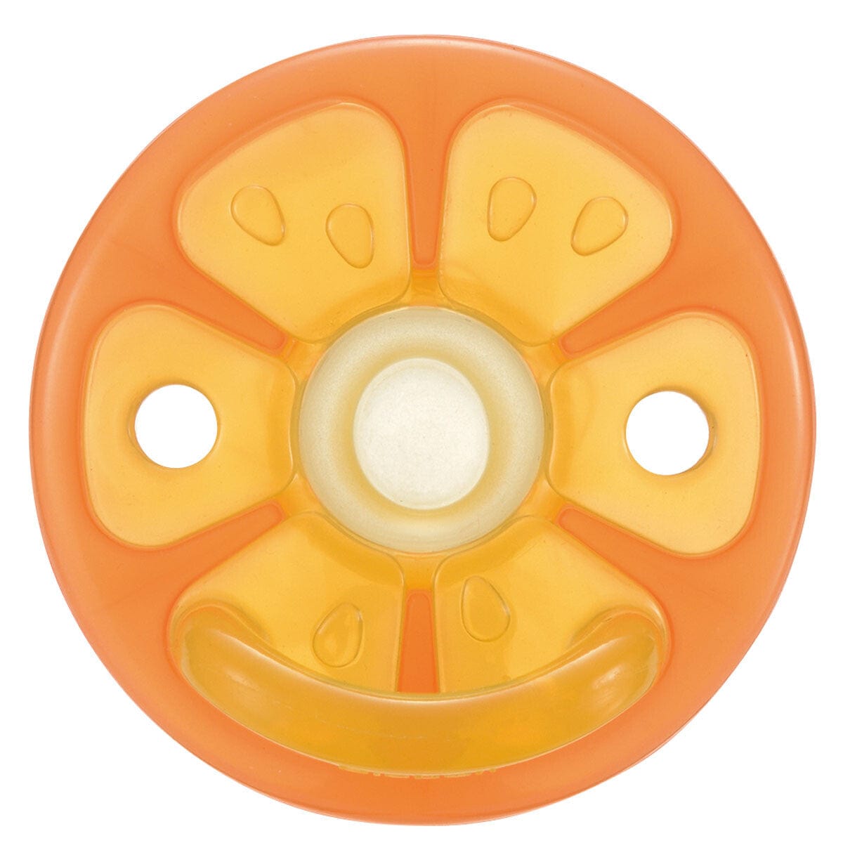 Richell - New Born Baby Silicone Pacifier with Storage Case  Orange 4945680202930 Baby Pacifiers