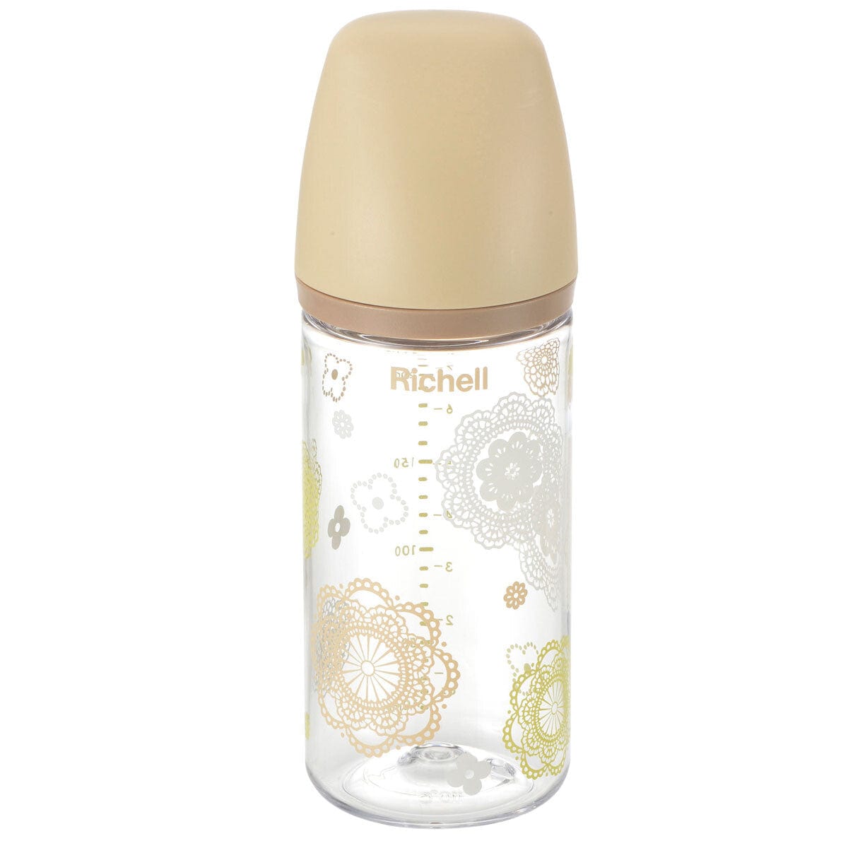 Richell - Outing Clear Baby Milk Bottle  Cream 4945680201957 Baby Milk Bottle