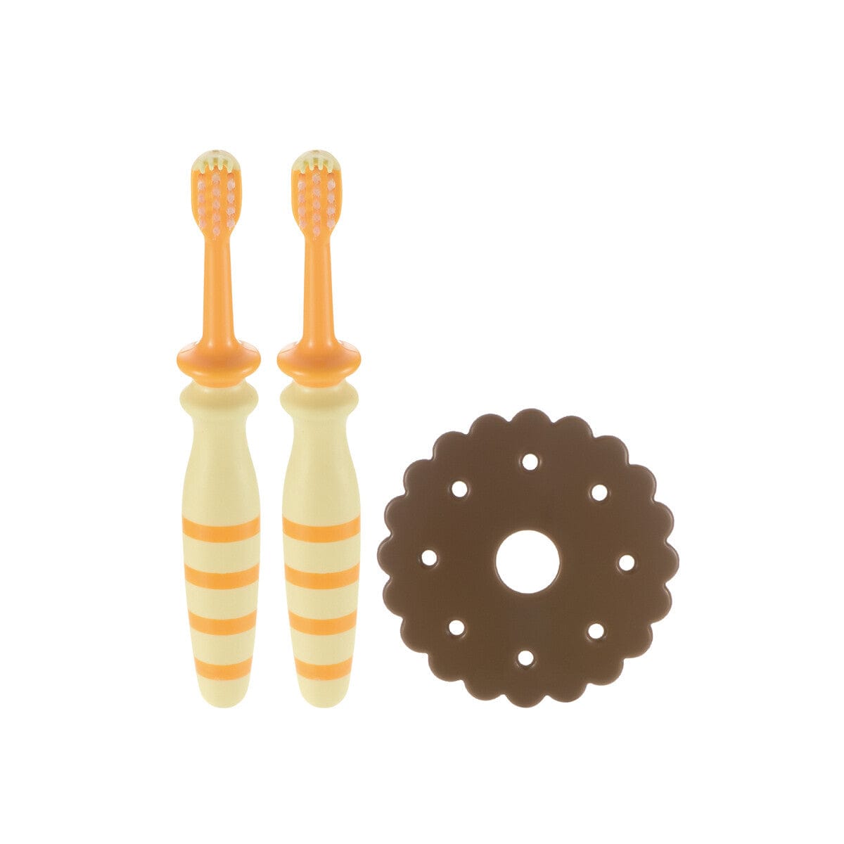 Richell - T.L.I Try Back Teeth Shiny Baby Toothbrush (2 Pieces)    Baby Toothbrush