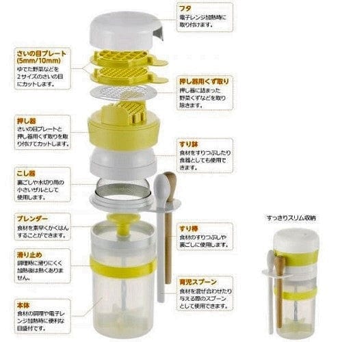 Richell - Time Saver Easy Weaning Baby Food Maker Processor Cooking Set RC1010 CherryAffairs