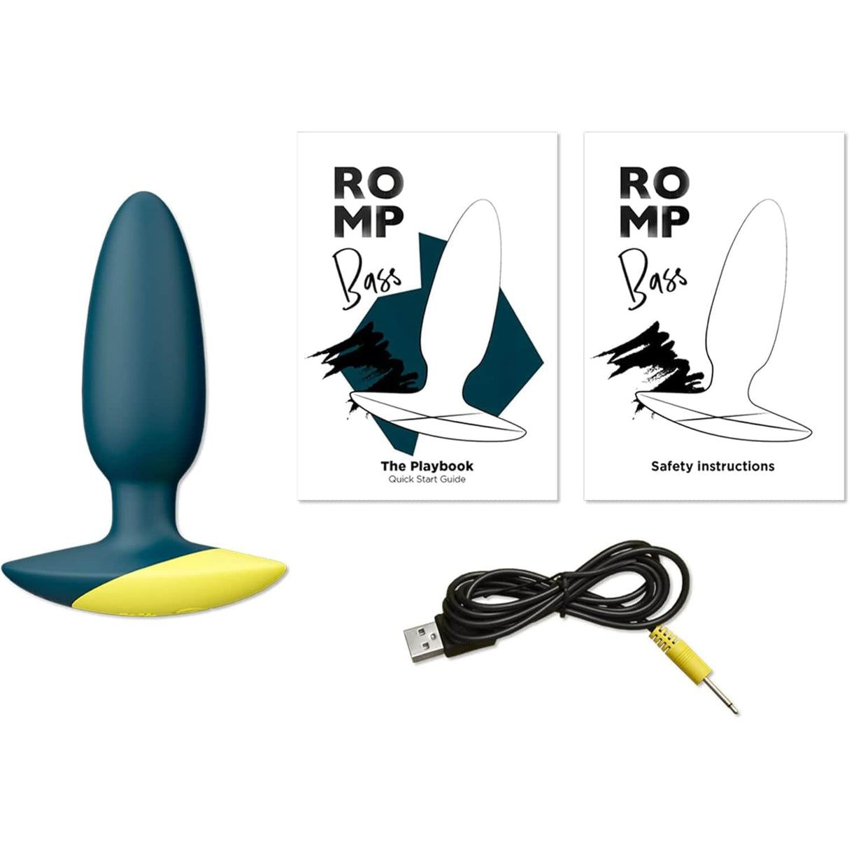 Romp - Bass Vibrating Anal Plug (Green) RM1013 CherryAffairs