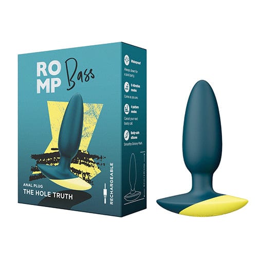 Romp - Bass Vibrating Anal Plug (Green) RM1013 CherryAffairs