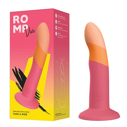 Romp - Dizi Suction Cup Silicone Dildo (Multi Colour) RM1022 CherryAffairs