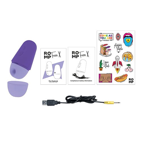 Romp - Free X Clitoral Air Stimulator (Purple) RM1021 CherryAffairs