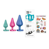Romp - Luster Set of 3 Butt Silicone Anal Plug Set RM1030 CherryAffairs