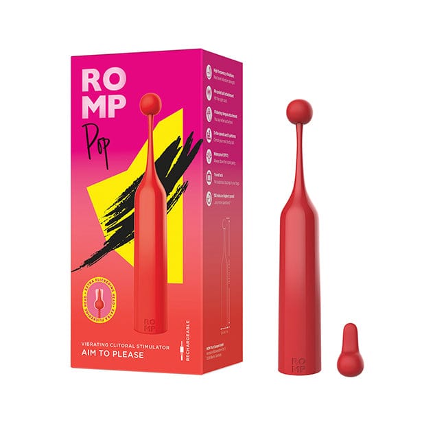 Romp - Pop Vibrating Clit Massager Pinpoint Vibrator (Red)   CherryAffairs.sg