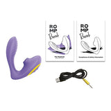Romp - Reverb Clitoral Air Stimulator with G Spot Dildo (Lilac) RM1015 CherryAffairs