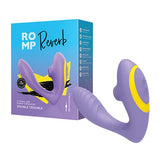 Romp - Reverb Clitoral Air Stimulator with G Spot Dildo (Lilac) RM1015 CherryAffairs