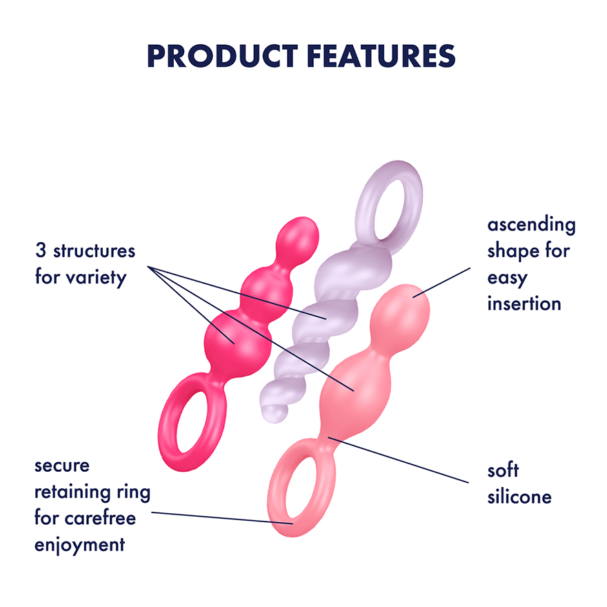 Satisfyer - Booty Call Anal Beads 3 Pieces CherryAffairs