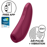 Satisfyer - Curvy 1+ App-Controlled Clitoral Air Stimulator Vibrator STF1126 CherryAffairs