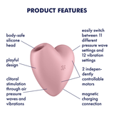 Satisfyer - Cutie Heart Air Pulse Clitoral Stimulator CherryAffairs