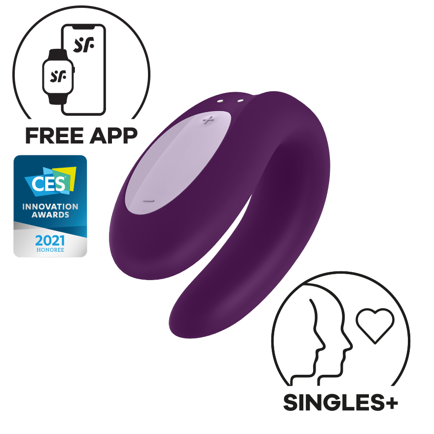 Satisfyer - Double Joy App-Controlled Partner Vibrator (Black) | CherryAffairs CherryAffairs.sg Satisfyer - Double Joy App-Controlled Partner Vibrator (Black) | CherryAffairs CherryAffairs.sg
