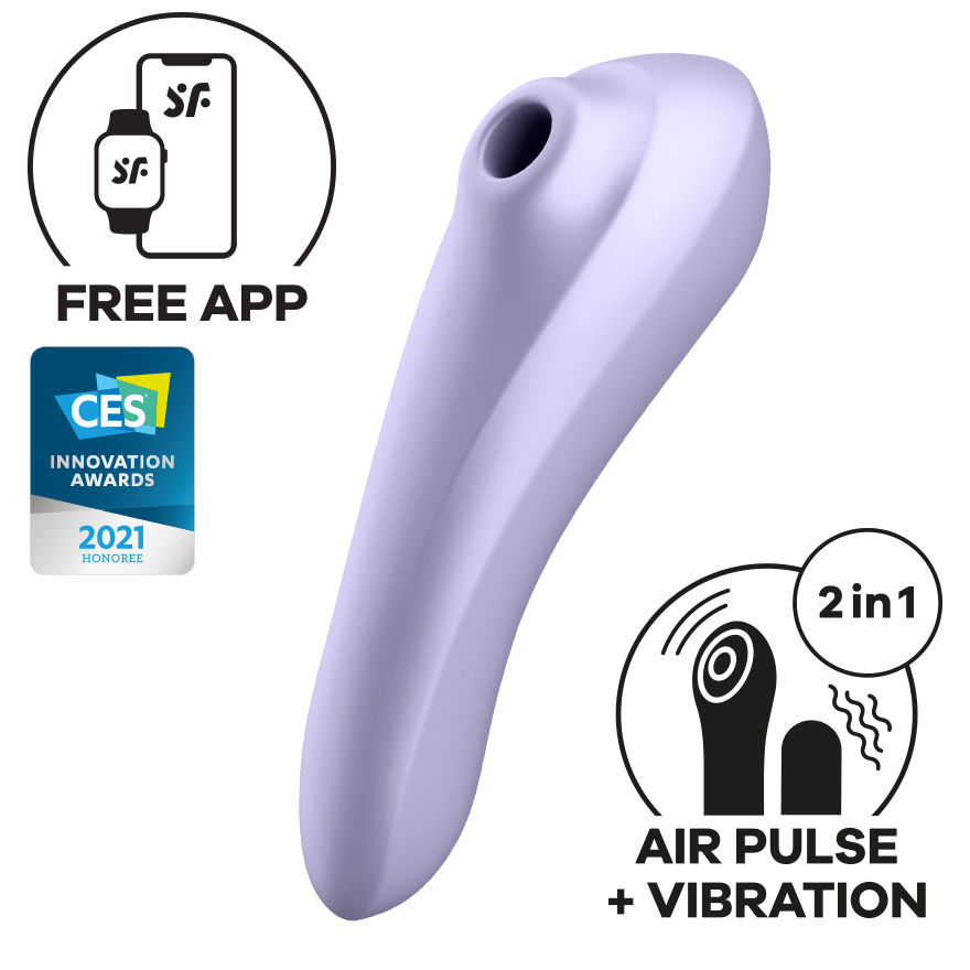 Satisfyer - Dual Pleasure App-Controlled Clitoral Air Stimulator Vibrator CherryAffairs