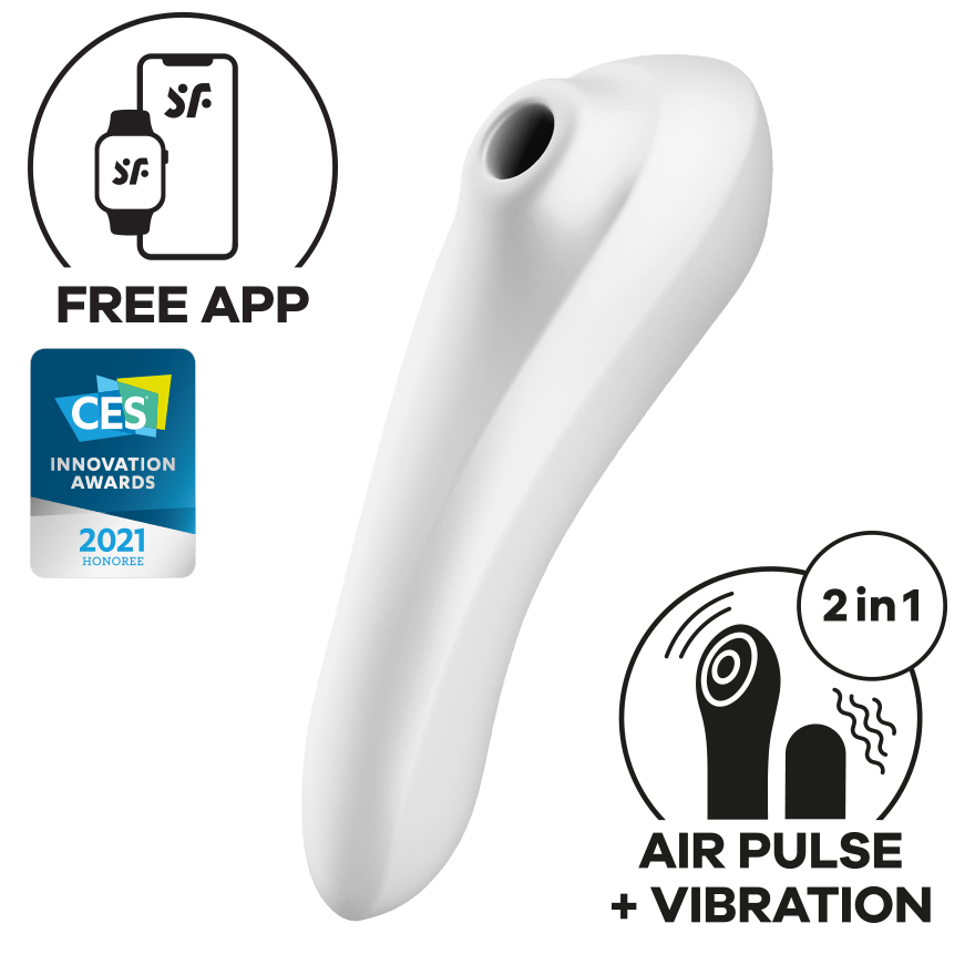 Satisfyer - Dual Pleasure App-Controlled Clitoral Air Stimulator Vibrator CherryAffairs