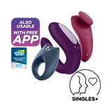Satisfyer - Partner Box 3 App-Controlled Royal One, Sexy Secret and Double Joy Couple Set (Multi Colour) STF1248 CherryAffairs