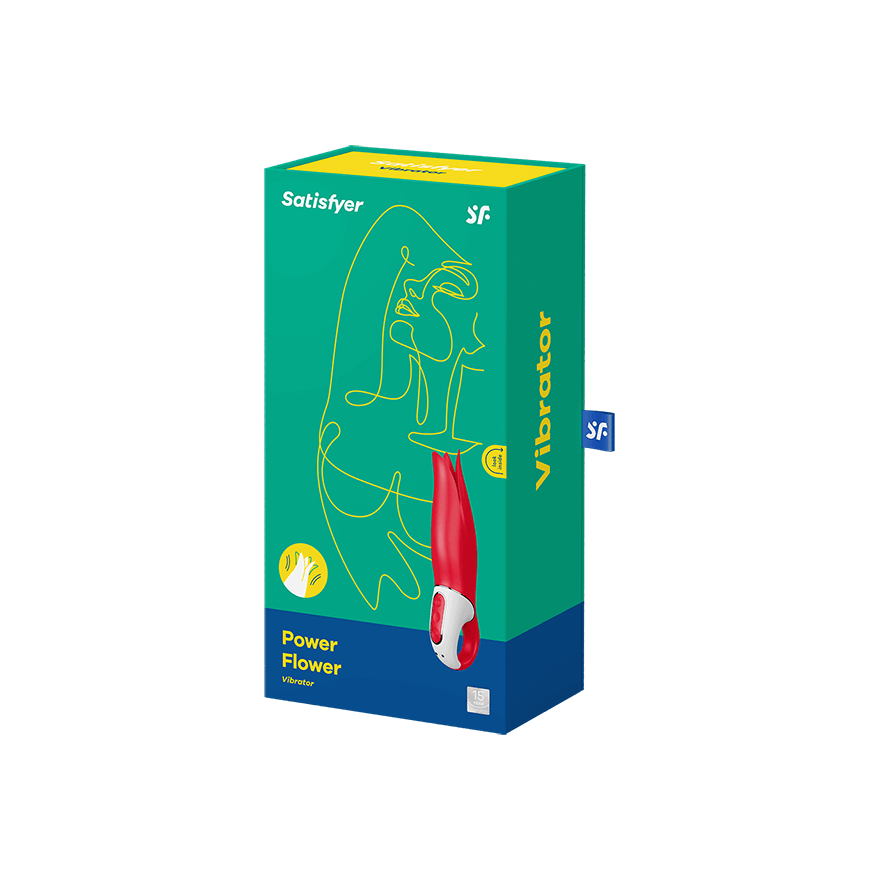 Satisfyer - Power Flower Clit Massager (Red) STF1038 CherryAffairs