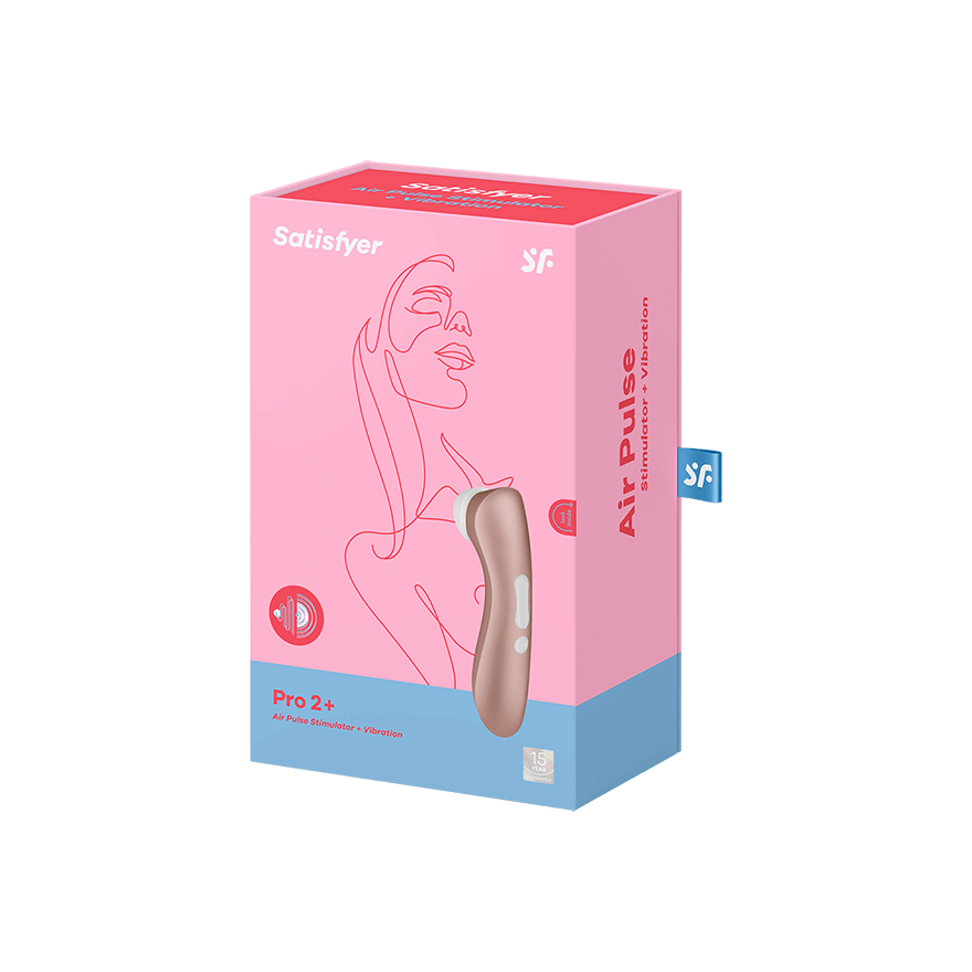 Satisfyer - Pro 2+ Air Pulse Vibration Rechargeable Clit Massager (Rose  Gold) | CherryAffairs  CherryAffairs.sg