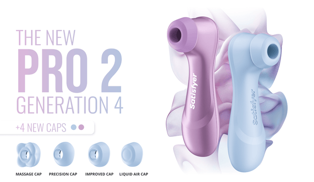 Satisfyer - Pro 2 Generation 4 App Controlled Clitoral Air Pulse Stimulator CherryAffairs