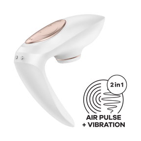 Satisfyer - Pro 4 Couples' Vibrator (White) STF1008 CherryAffairs
