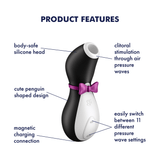 Satisfyer - Pro Penguin Air Pulse Rechargeable Clitoral Air Stimulator CherryAffairs