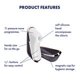 Satisfyer - Pro Traveler Clitoral Air Stimulator (White) STF1015 CherryAffairs