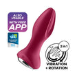 Satisfyer - Rotator Plug 2+ App-Controlled Anal Plug Vibrator (Red)    Prostate Massager (Vibration) Rechargeable