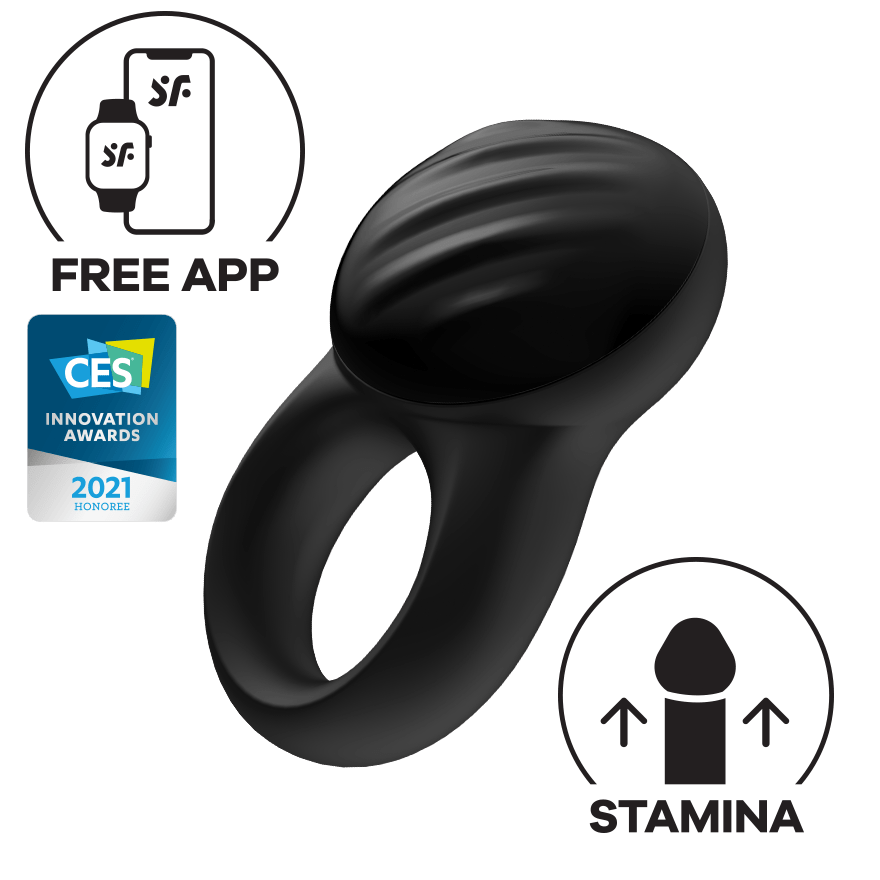 Satisfyer - Signet Ring App-Controlled Bluetooth Cock Ring (Black) |  CherryAffairs  CherryAffairs.sg