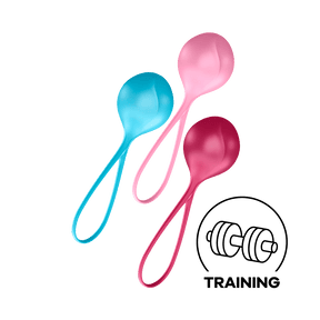 Satisfyer - Strengthening Balls Kegel Training Set 3 Pieces (Multi Colour) STF1048 CherryAffairs