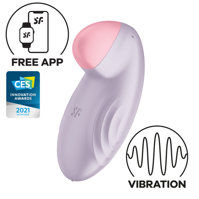 Satisfyer - Tropical Tip App-Controlled Lay On Clitoral Vibrator CherryAffairs