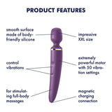 Satisfyer - Wand-er Women XXL Rechargeable Wand Massager (Purple) STF1087 CherryAffairs