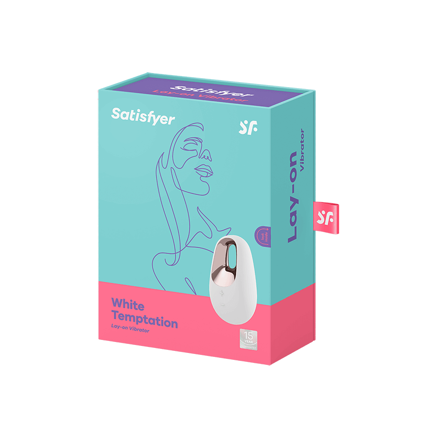 Satisfyer - White Temptation Lay On Vibrator (White) STF1071 CherryAffairs