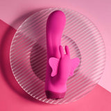 SELOPA - Butterfly Love Rechargeable Rabbit Vibrator (Pink) EV1207 CherryAffairs