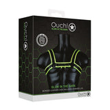 Shots - Ouch Chest Bulldog Harness Glow in the Dark ST1076 CherryAffairs
