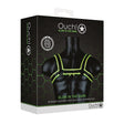 Shots - Ouch Chest Bulldog Harness Glow in the Dark ST1075 CherryAffairs
