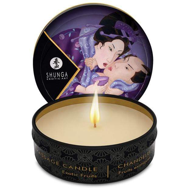 Shunga - Erotic Art Aphrodisia Mini Candlelight Massage Candle Rose Petals 1oz CherryAffairs