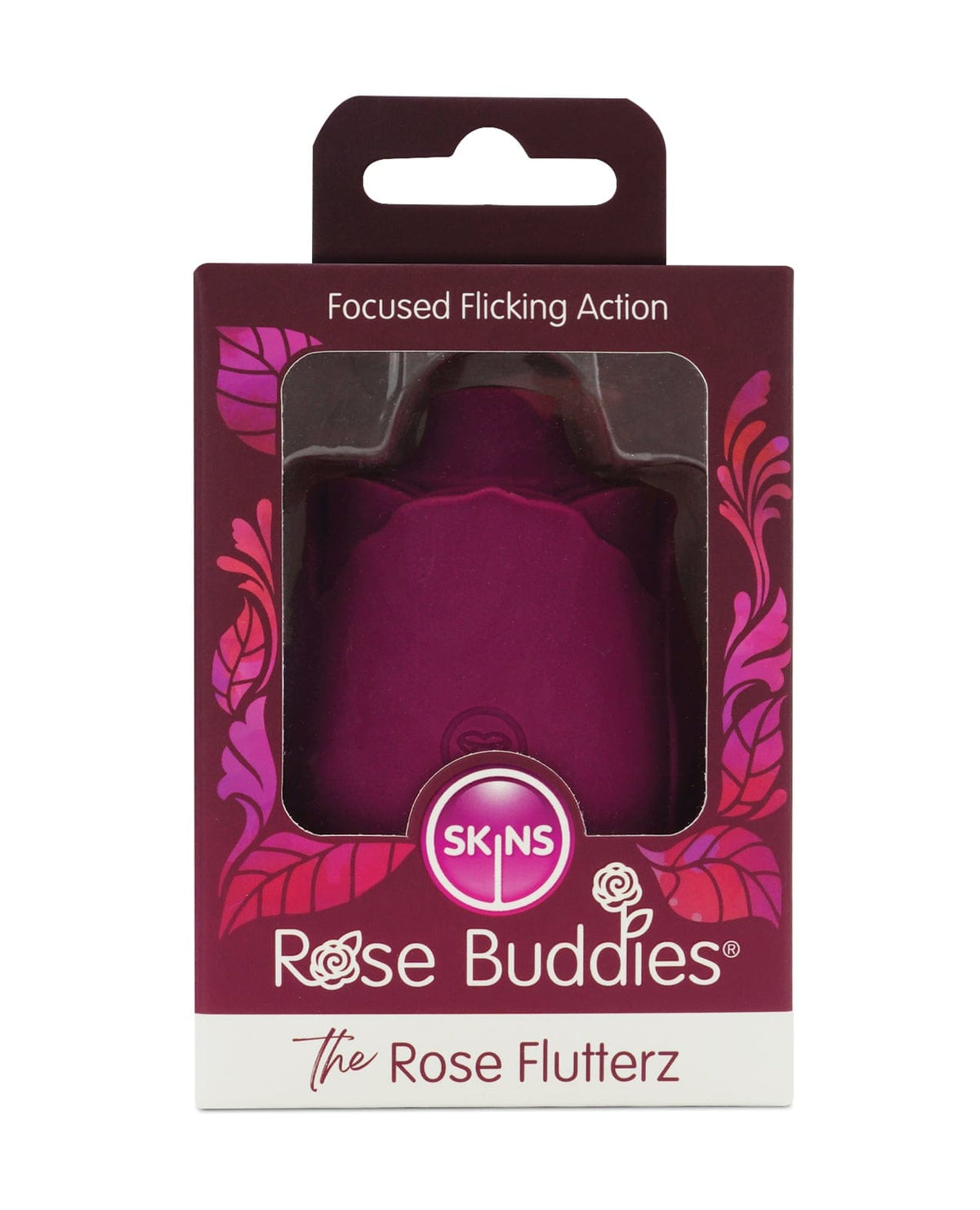 Skins - Rose Buddies Rose Flutterz Clitoral Vibrator (Red) SKN1004 CherryAffairs