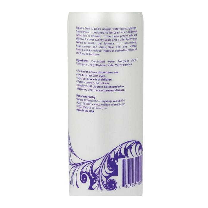Slippery Stuff - Liquid Water Based Lubricant 1oz, 4oz, 8oz