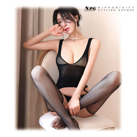 Stylish Avenue - Garter Bustier-Style Bodystocking SAV1002 CherryAffairs