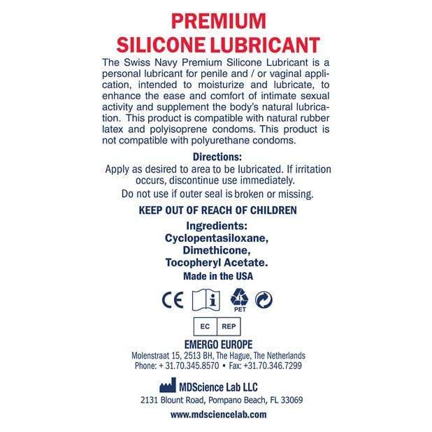 Swiss Navy - Silicone Premium Lubricant CherryAffairs