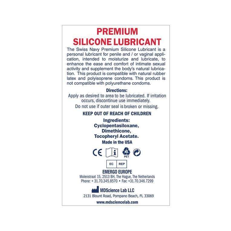 Swiss Navy - Silicone Premium Lubricant CherryAffairs