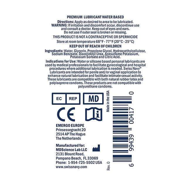 Swiss Navy -  Water Based Premium Lubricant CherryAffairs