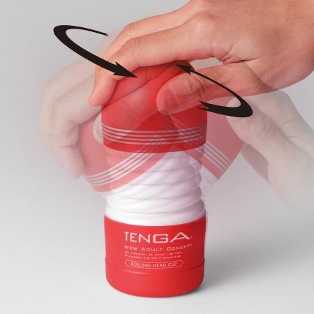 Tenga - New Rolling Head Cup Stroker Masturbator CherryAffairs