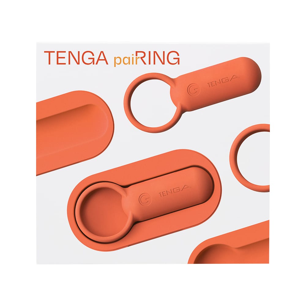 Tenga - Pairing Vibrating Silicone Cock Ring CherryAffairs