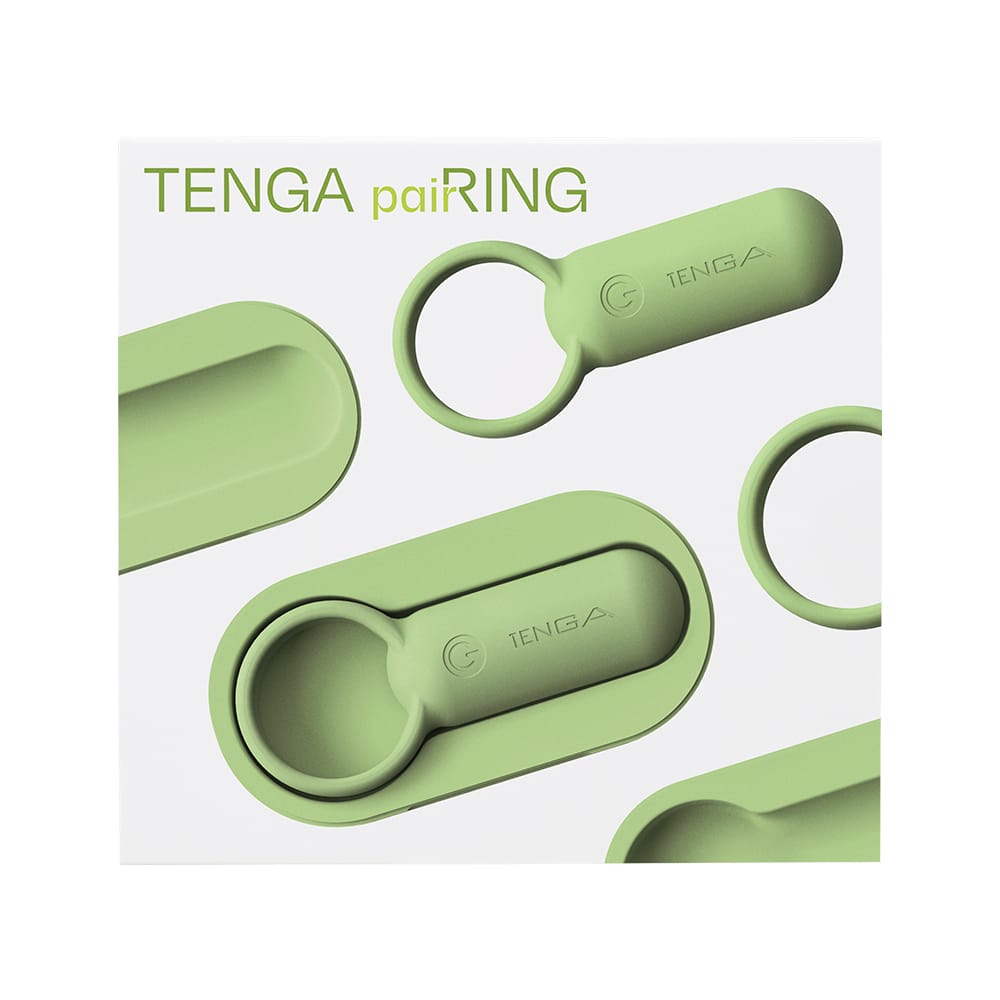 Tenga - Pairing Vibrating Silicone Cock Ring CherryAffairs